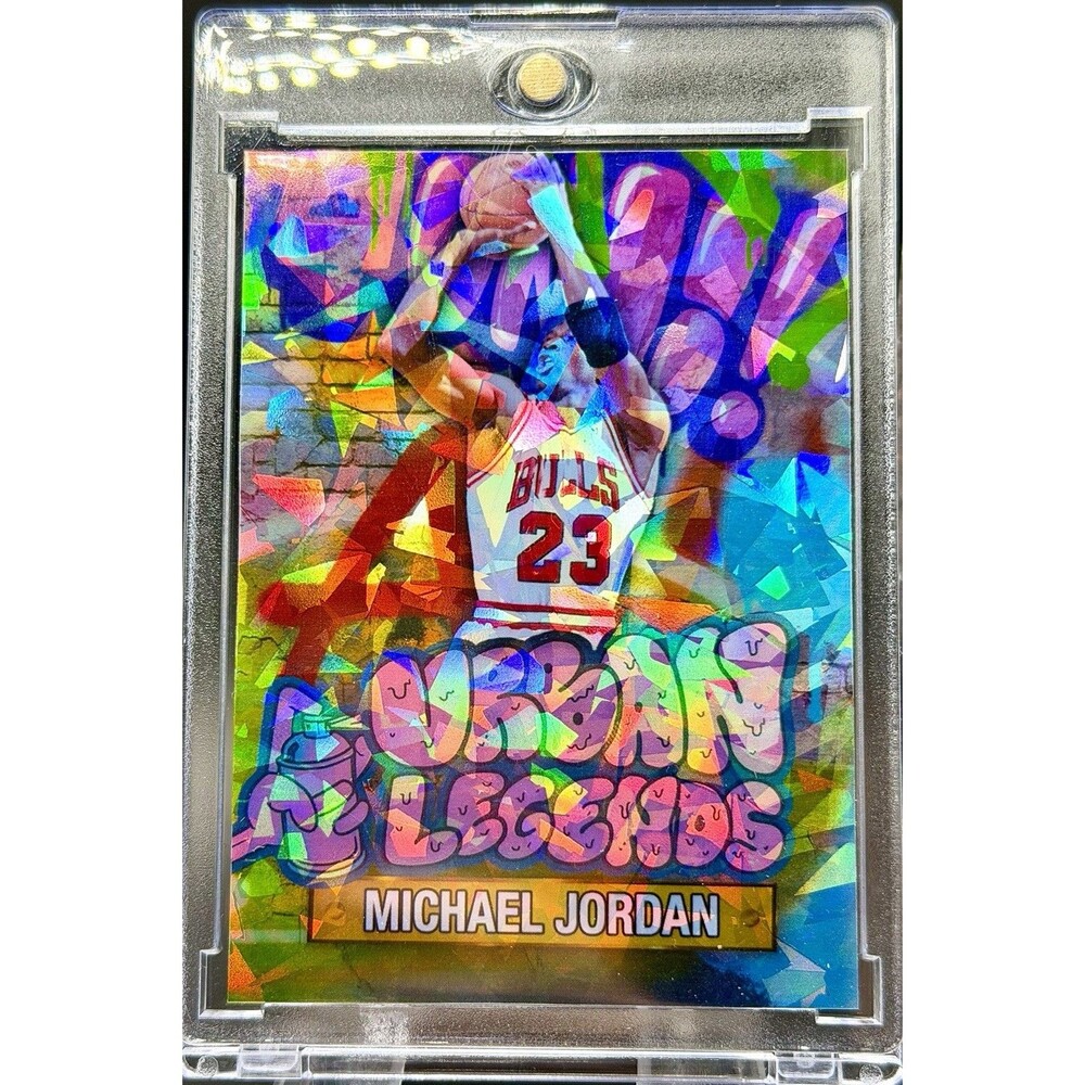 Michael Jordan SP Holographic Cracked Ice Urban Legends Fan Art Trading Card